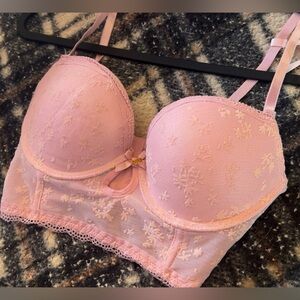 Pink Lace Bralette